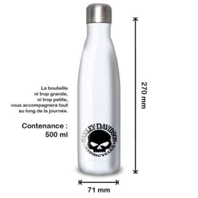 Gourde Alu et Thermos Harley Davidson Logo Skull
