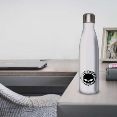 Gourde Alu et Thermos Harley Davidson Logo Skull