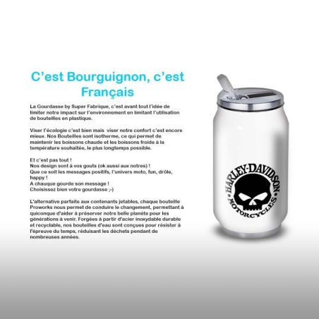 Gourde Alu et Thermos Harley Davidson Logo Skull Gourde Alu et Thermos Harley Davidson Logo Skull