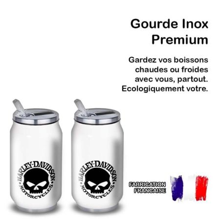 Gourde Alu et Thermos Harley Davidson Logo Skull Gourde Alu et Thermos Harley Davidson Logo Skull
