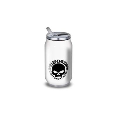 Gourde Alu et Thermos Harley Davidson Logo Skull