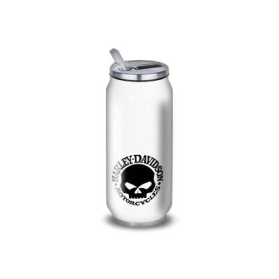 Gourde Alu et Thermos Harley Davidson Logo Skull