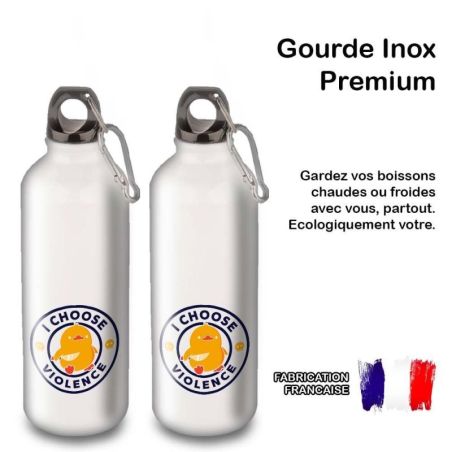 Gourde Alu et Thermos Duck - I choose violence Gourde Alu et Thermos Duck - I choose violence