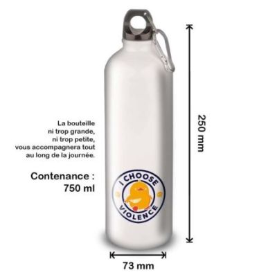 Gourde Alu et Thermos Duck - I choose violence