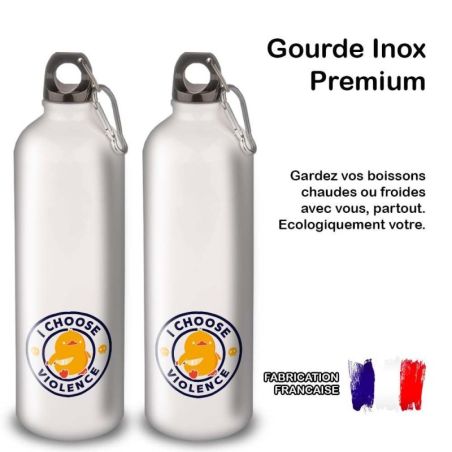Gourde Alu et Thermos Duck - I choose violence Gourde Alu et Thermos Duck - I choose violence