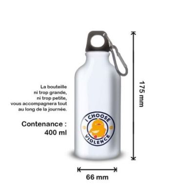 Gourde Alu et Thermos Duck - I choose violence