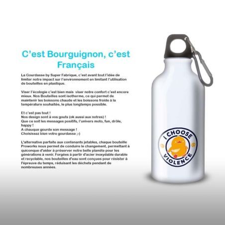 Gourde Alu et Thermos Duck - I choose violence Gourde Alu et Thermos Duck - I choose violence
