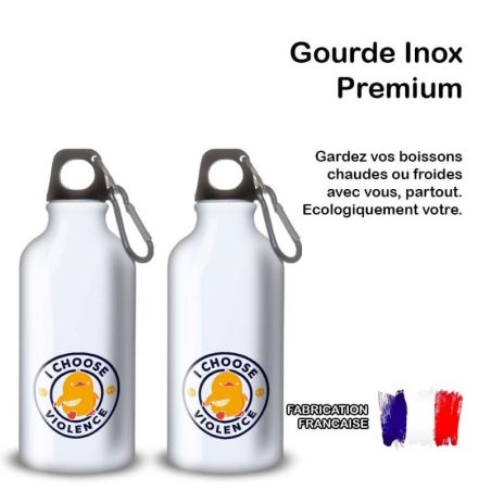 Gourde Alu et Thermos Duck - I choose violence Gourde Alu et Thermos Duck - I choose violence