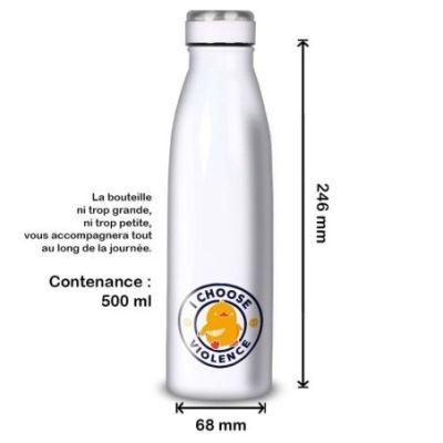 Gourde Alu et Thermos Duck - I choose violence
