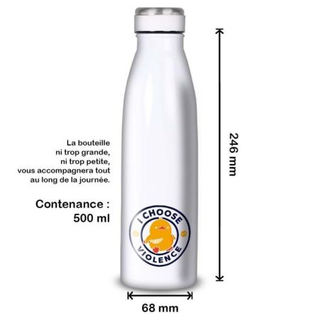 Gourde Alu et Thermos Duck - I choose violence Gourde Alu et Thermos Duck - I choose violence