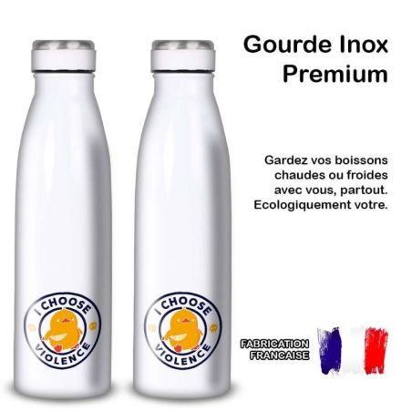Gourde Alu et Thermos Duck - I choose violence Gourde Alu et Thermos Duck - I choose violence