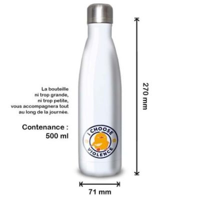 Gourde Alu et Thermos Duck - I choose violence