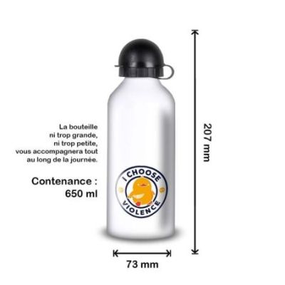 Gourde Alu et Thermos Duck - I choose violence