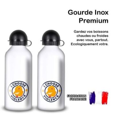 Gourde Alu et Thermos Duck - I choose violence
