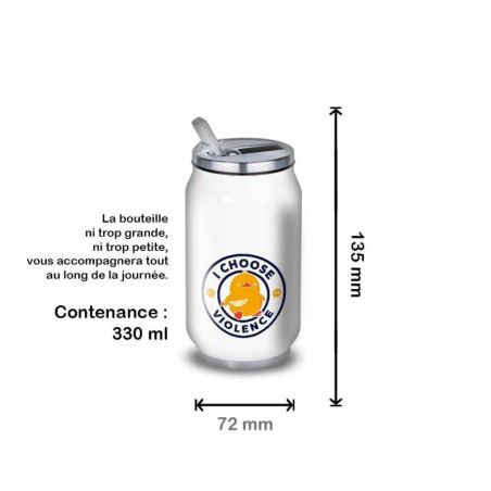 Gourde Alu et Thermos Duck - I choose violence Gourde Alu et Thermos Duck - I choose violence