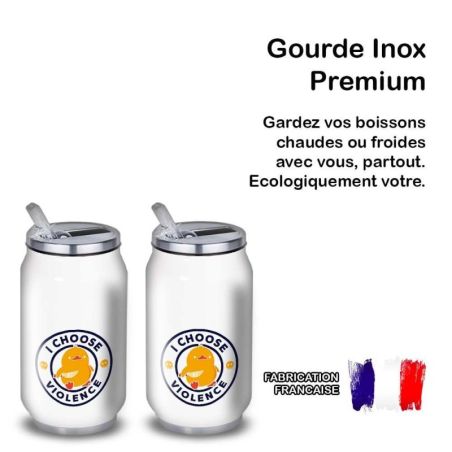 Gourde Alu et Thermos Duck - I choose violence Gourde Alu et Thermos Duck - I choose violence