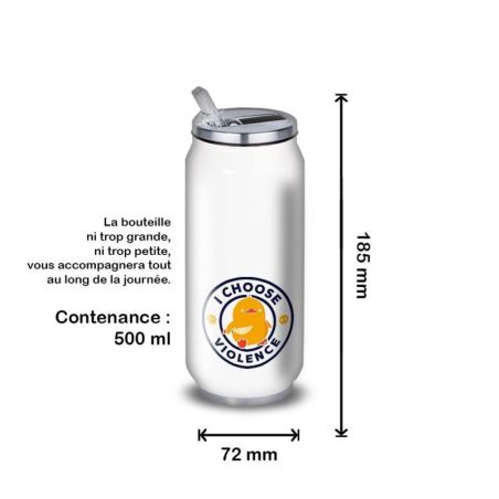 Gourde Alu et Thermos Duck - I choose violence Gourde Alu et Thermos Duck - I choose violence