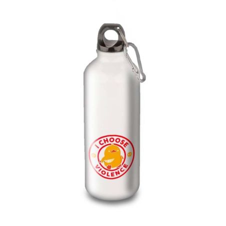 Gourde Alu et Thermos Duck - I choose violence - Rouge et Jaune Gourde Alu et Thermos Duck - I choose violence - Rouge et Jaune