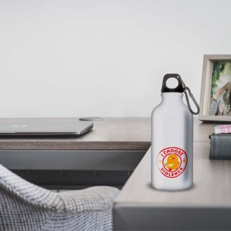 Gourde Alu et Thermos Duck - I choose violence - Rouge et Jaune Gourde Alu et Thermos Duck - I choose violence - Rouge et Jaune