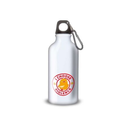 Gourde Alu et Thermos Duck - I choose violence - Rouge et Jaune Gourde Alu et Thermos Duck - I choose violence - Rouge et Jaune