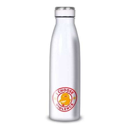 Gourde Alu et Thermos Duck - I choose violence - Rouge et Jaune Gourde Alu et Thermos Duck - I choose violence - Rouge et Jaune