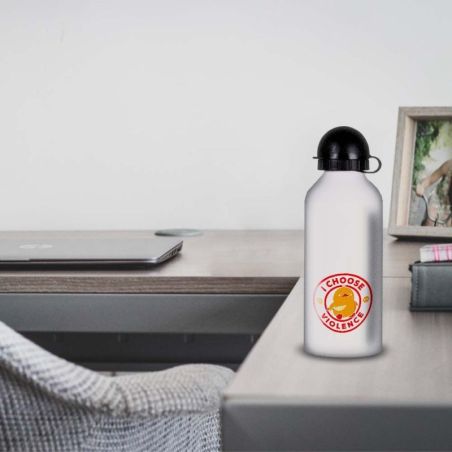 Gourde Alu et Thermos Duck - I choose violence - Rouge et Jaune Gourde Alu et Thermos Duck - I choose violence - Rouge et Jaune