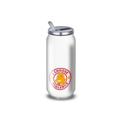 Gourde Alu et Thermos Duck - I choose violence - Rouge et Jaune
