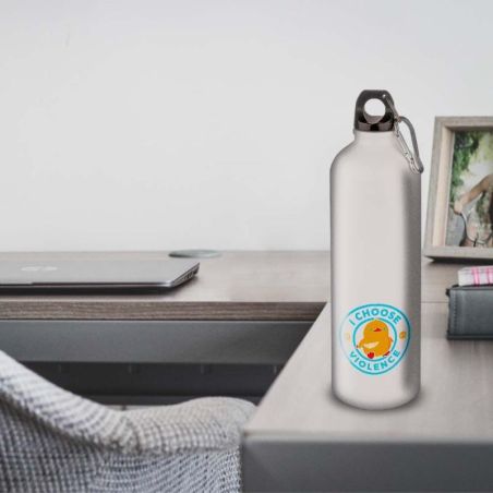 Gourde Alu et Thermos Duck - I choose violence - Bleu Gourde Alu et Thermos Duck - I choose violence - Bleu