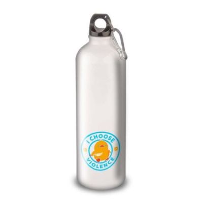 Gourde Alu et Thermos Duck - I choose violence - Bleu