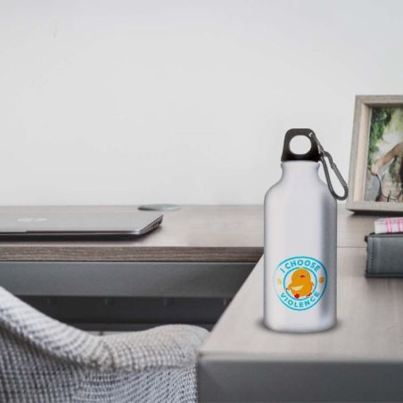 Gourde Alu et Thermos Duck - I choose violence - Bleu Gourde Alu et Thermos Duck - I choose violence - Bleu