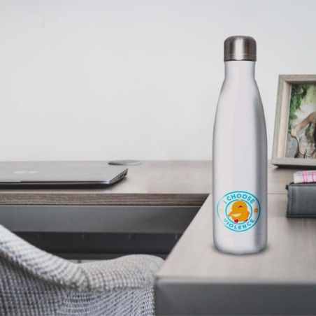 Gourde Alu et Thermos Duck - I choose violence - Bleu Gourde Alu et Thermos Duck - I choose violence - Bleu