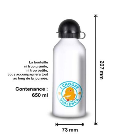 Gourde Alu et Thermos Duck - I choose violence - Bleu Gourde Alu et Thermos Duck - I choose violence - Bleu