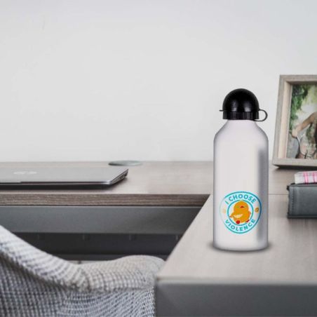 Gourde Alu et Thermos Duck - I choose violence - Bleu Gourde Alu et Thermos Duck - I choose violence - Bleu