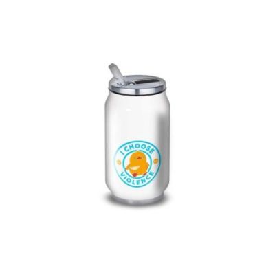 Gourde Alu et Thermos Duck - I choose violence - Bleu