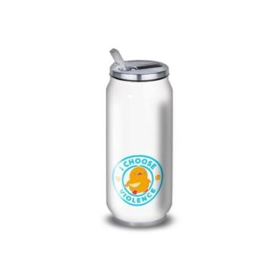 Gourde Alu et Thermos Duck - I choose violence - Bleu