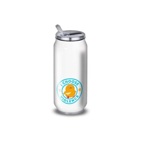 Gourde Alu et Thermos Duck - I choose violence - Bleu Gourde Alu et Thermos Duck - I choose violence - Bleu
