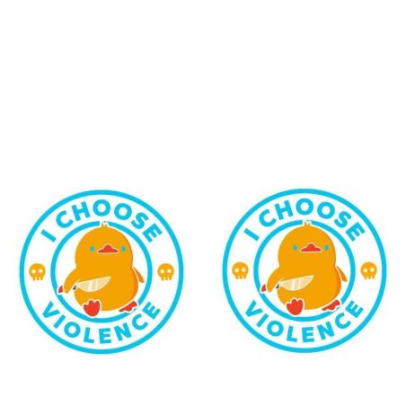 Gourde Alu et Thermos Duck - I choose violence - Bleu Gourde Alu et Thermos Duck - I choose violence - Bleu