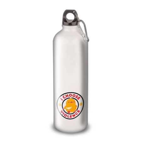 Gourde Alu et Thermos Duck - I choose violence - Noir