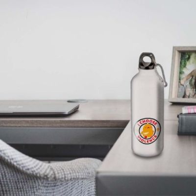 Gourde Alu et Thermos Duck - I choose violence - Noir