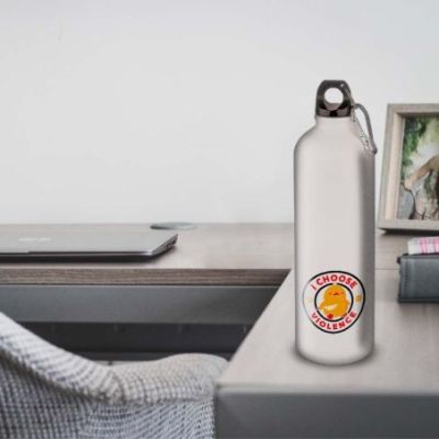 Gourde Alu et Thermos Duck - I choose violence - Noir