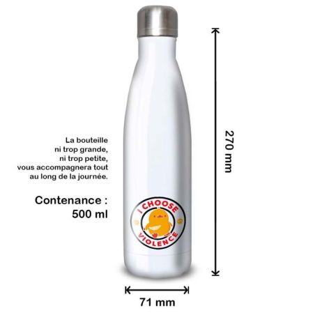 Gourde Alu et Thermos Duck - I choose violence - Noir Gourde Alu et Thermos Duck - I choose violence - Noir