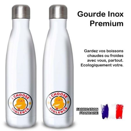 Gourde Alu et Thermos Duck - I choose violence - Noir Gourde Alu et Thermos Duck - I choose violence - Noir