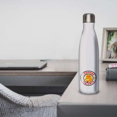Gourde Alu et Thermos Duck - I choose violence - Noir