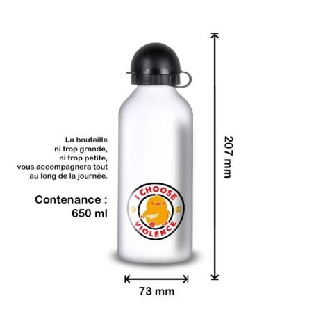 Gourde Alu et Thermos Duck - I choose violence - Noir Gourde Alu et Thermos Duck - I choose violence - Noir