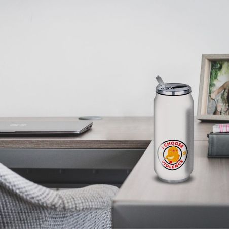 Gourde Alu et Thermos Duck - I choose violence - Noir Gourde Alu et Thermos Duck - I choose violence - Noir