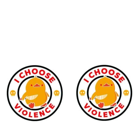 Gourde Alu et Thermos Duck - I choose violence - Noir Gourde Alu et Thermos Duck - I choose violence - Noir
