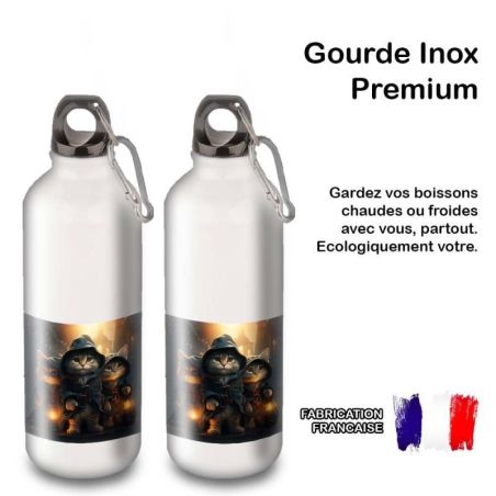 Gourde Alu et Thermos les 3 mouscataires