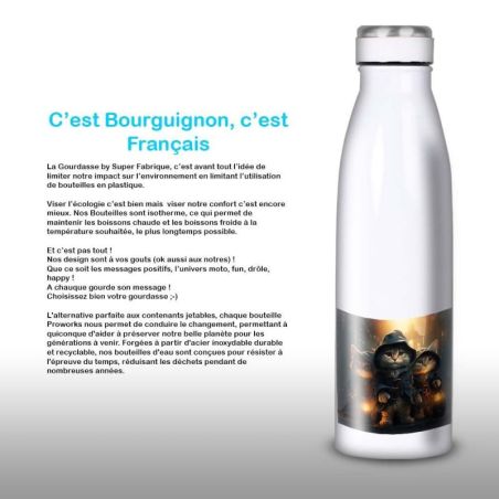 Gourde Alu et Thermos les 3 mouscataires