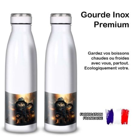 Gourde Alu et Thermos les 3 mouscataires