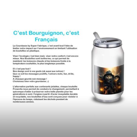 Gourde Alu et Thermos les 3 mouscataires
